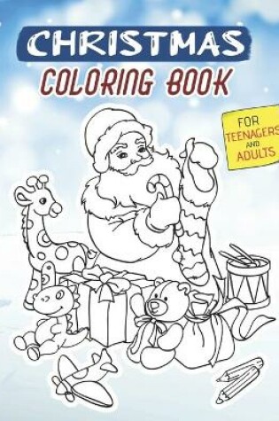 Cover of Christmas Coloring Book for Teenagers and Adults