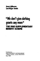 Book cover for We Don't Give Clothing Grants Any More