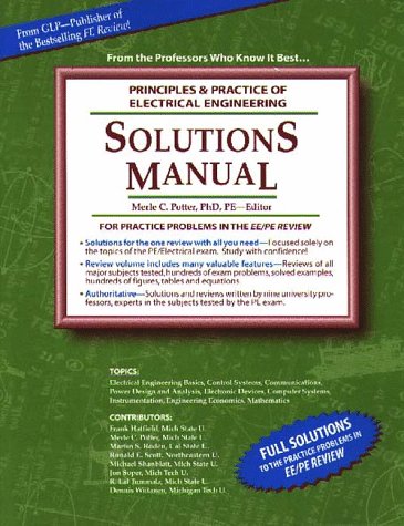 Book cover for Principles and Practice of Electrical Engineering Solutions Manual