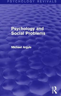 Book cover for Psychology and Social Problems