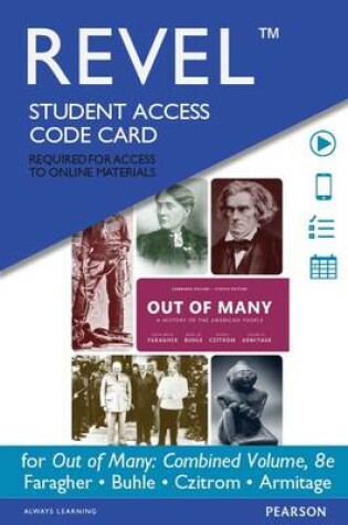 Cover of Out of Many, Combined Volume, Books a la Carte Edition Plus New Mylab History for U.S. History -- Access Card Package