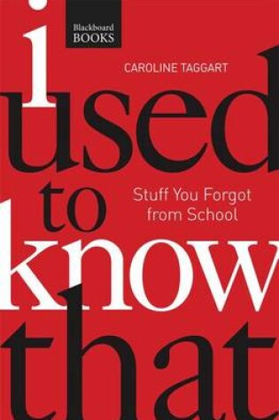 Cover of I Used to Know That PB