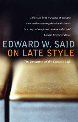 Book cover for On Late Style