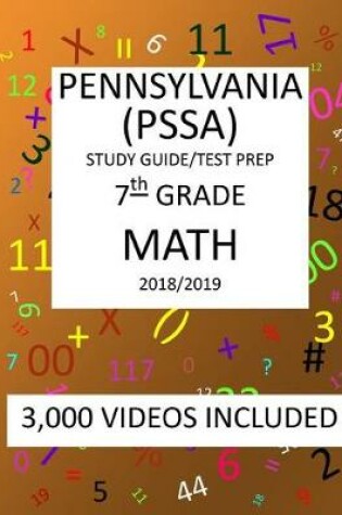 Cover of 7th Grade PENNSYLVANIA PSSA, 2019 MATH, Test Prep