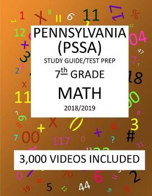 Book cover for 7th Grade PENNSYLVANIA PSSA, 2019 MATH, Test Prep