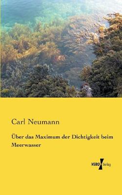 Book cover for Über das Maximum der Dichtigkeit beim Meerwasser