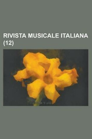 Cover of Rivista Musicale Italiana (12)
