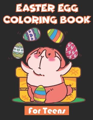 Book cover for Easter Egg Coloring Book for teens