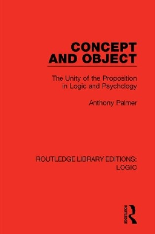 Cover of Concept and Object