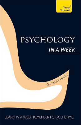 Cover of Psychology In A Week: Teach Yourself