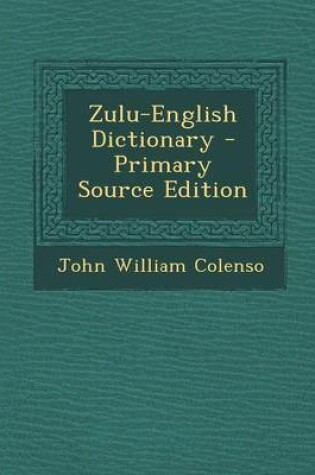 Cover of Zulu-English Dictionary