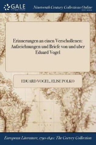 Cover of Erinnerungen an Einen Verschollenen