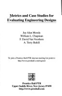 Cover of Metrics and Case Studies for Evaluating Engineering Designs