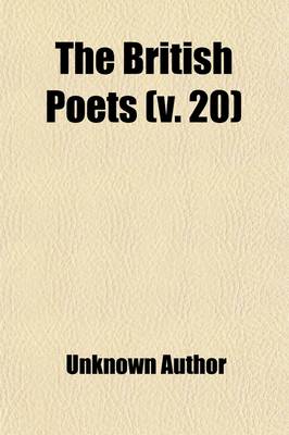 Book cover for The British Poets (Volume 20); Including Translations