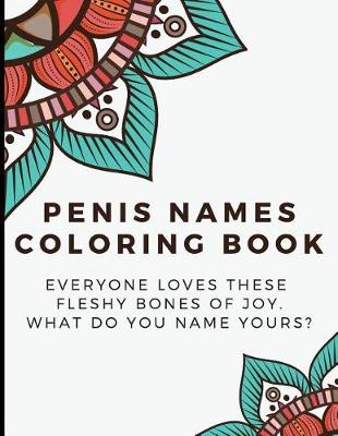 Book cover for Penis Names Coloring Book