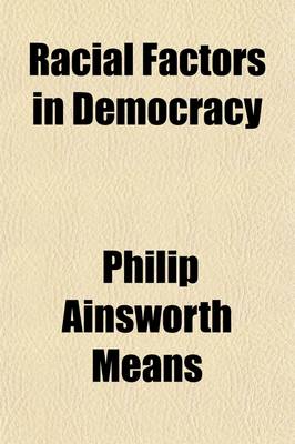 Book cover for Racial Factors in Democracy