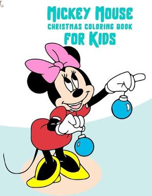 Book cover for mickey mouse christmas coloring book for Kids