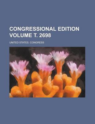 Book cover for Congressional Edition Volume . 2698