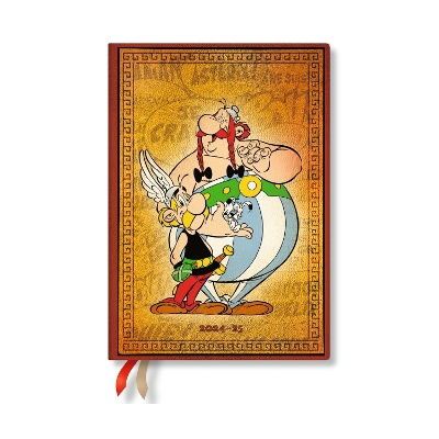 Book cover for Asterix & Obelix (The Adventures of Asterix) Midi 18-month Horizontal Hardback Dayplanner 2025 (Elastic Band Closure)