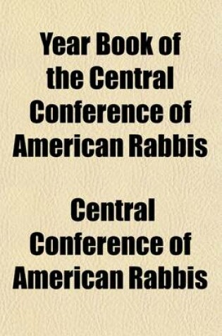 Cover of Yearbook of the Central Conference of American Rabbis (Volume 1-3)