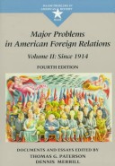 Book cover for Major Problems in American Foreign Relations