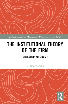 Book cover for The Institutional Theory of the Firm