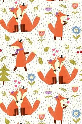 Book cover for Bullet Journal Notebook Cute Foxes Pattern 4