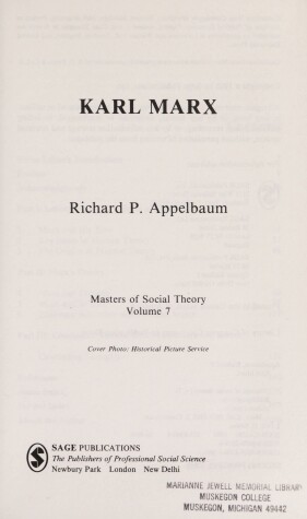 Book cover for Karl Marx