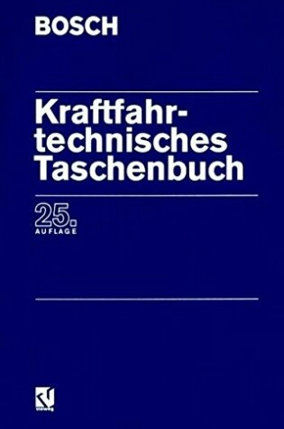 Cover of Kraftfahrtechnisches Taschenbuch