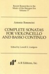 Book cover for Complete Sonatas for Violoncello and Basso Continuo