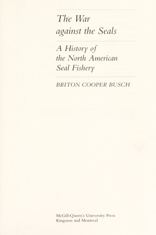 Cover of The War against the Seals