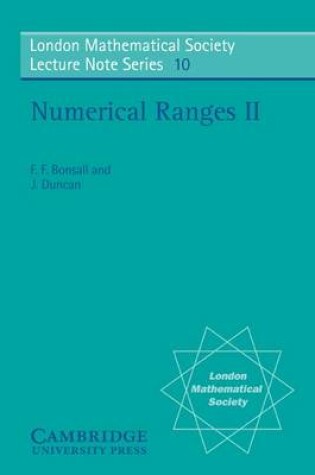 Cover of Numerical Ranges II