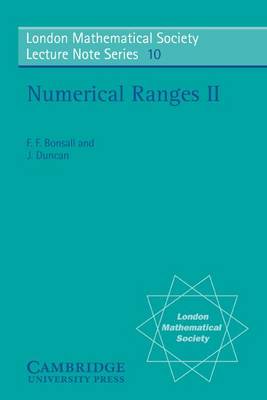 Book cover for Numerical Ranges II