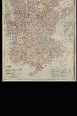 Book cover for Antique 1907 Map of the Brooklyn Borough New York City Journal