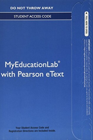 Cover of NEW MyLab Education with Video-Enhanced Pearson eText -- Standalone Access Card -- for Foundations of American Education