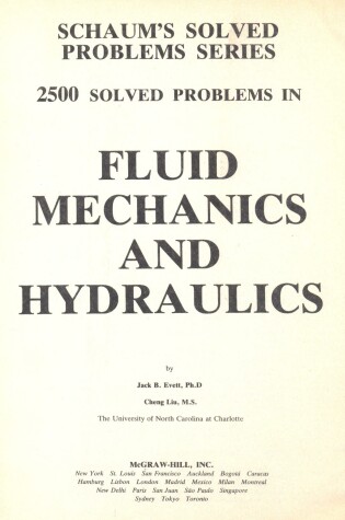 Cover of Three Thousand Solved Problems in Fluid Mechanics and Hydraulics