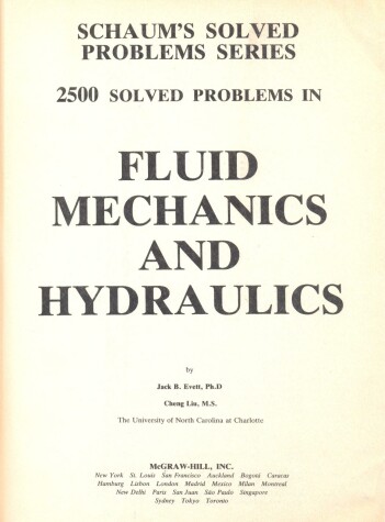 Cover of Three Thousand Solved Problems in Fluid Mechanics and Hydraulics