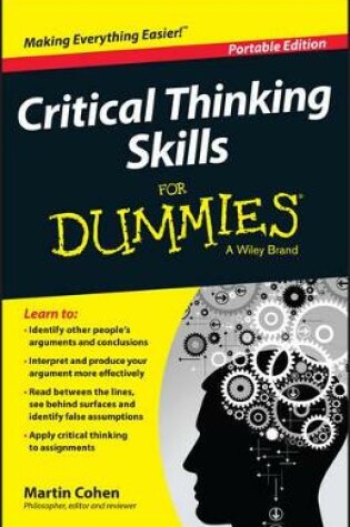 Cover of Critical Thinking Skills For Dummies