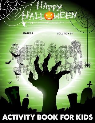 Book cover for Happy Halloween Activity Book For Kids