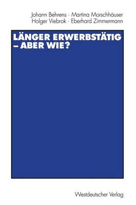 Book cover for Länger erwerbstätig — aber wie?