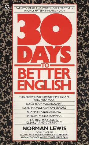 Book cover for Thirty Days to Better English