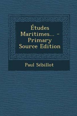 Cover of Etudes Maritimes...