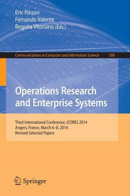 Book cover for Operations Research and Enterprise Systems