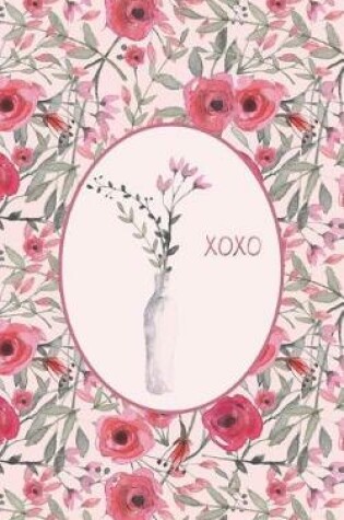 Cover of XOXO Red Roses - Lined Notebook with Margins - 5