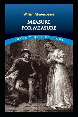 Book cover for Measure for Measure by William Shakespeare - illustrated and annotated edition -