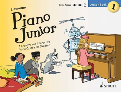 Book cover for Piano Junior - Lesson Book 1