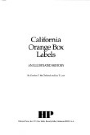 Cover of California Orange Box Labels