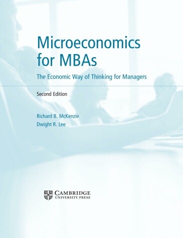 Book cover for Microeconomics for MBAs