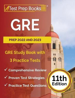 Book cover for GRE Prep 2022 and 2023