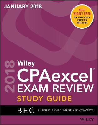 Cover of Wiley CPAexcel Exam Review January 2018 Study Guide